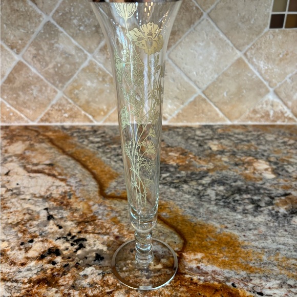 Silver City Glass Co, USA Sterling on Crystal Bud Vase 10” - Picture 8 of 11